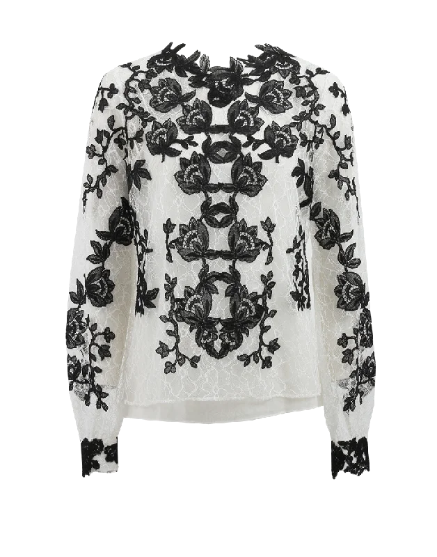 Floral Blouse Dapper Women's 1920S
