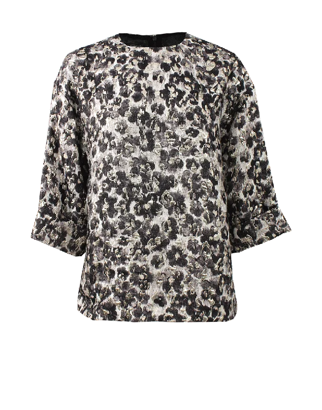 Wide Sleeve Printed Tunic Practical Women's Quick - dry