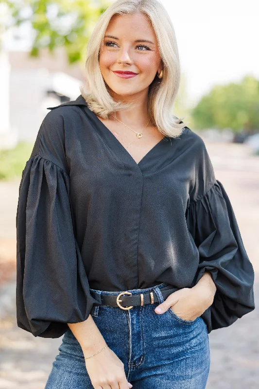 You've Got It All Black Blouse Adventure