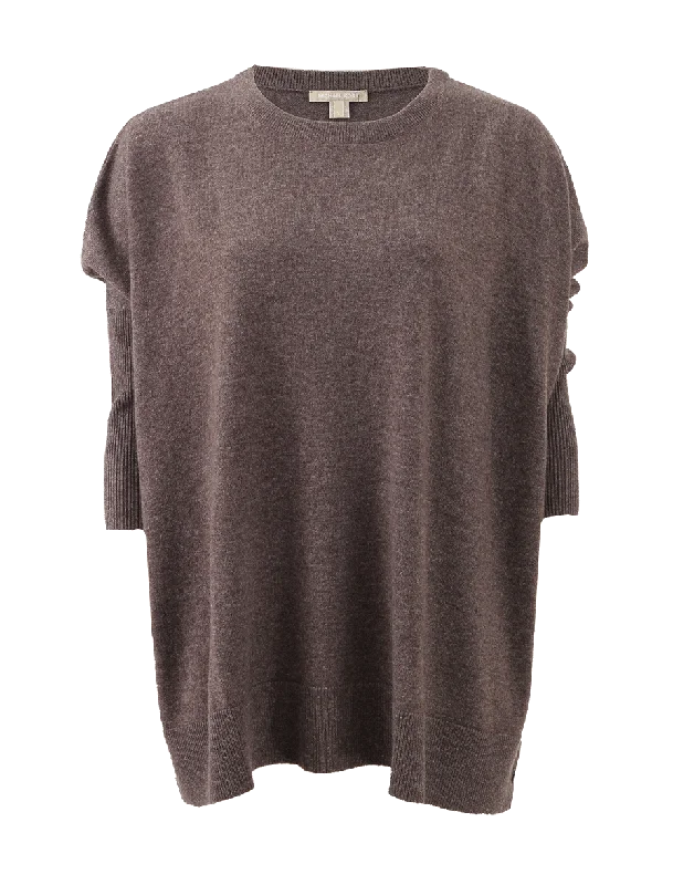 Wide Crewneck Laid - back Women's Style