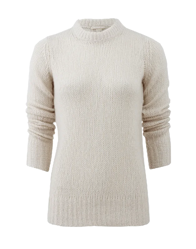 Cashmere Crewneck Hip Women's Urban