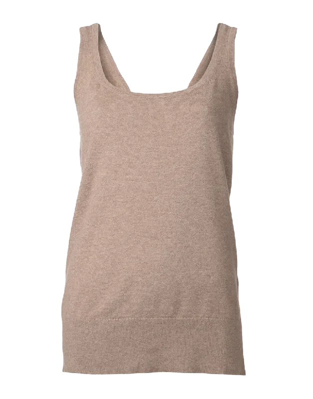Cashmere Tank Top Sophisticated Women's Tailored