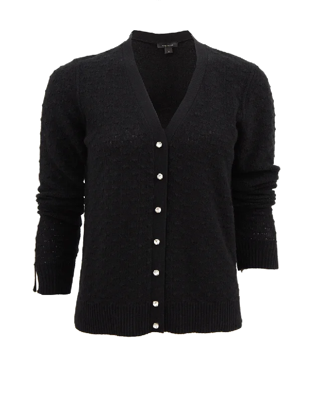 Black V-Neck Cardigan