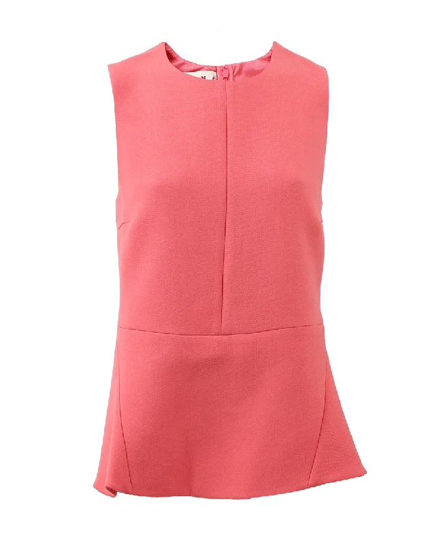 Crewneck Peplum Top Elegant Women's Formal 
