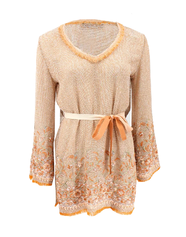 Beaded Heidi Gauze Tunic Women