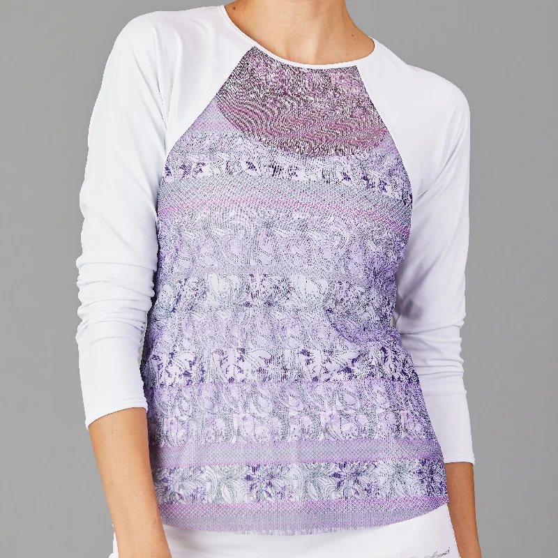 Djali Sheer-body Top (print) Unique Women's Upcycled