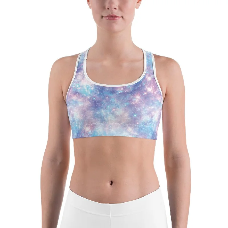 Pastel Galaxy Sports Bra