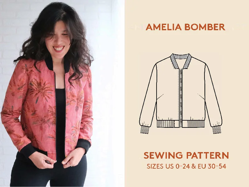 Amelia Bomber - Sewing Pattern | Wardrobe By Me