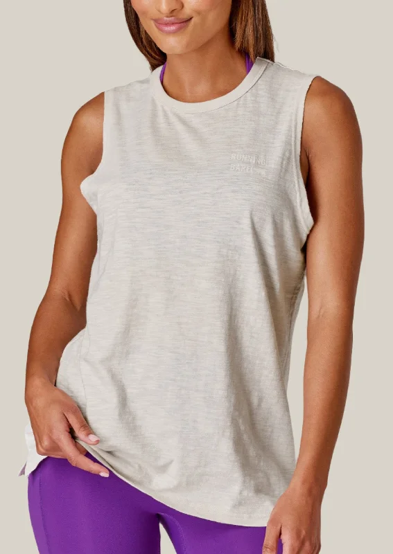 All yours Slub Muscle Tank Coco Milk Confident Women's High - fashion