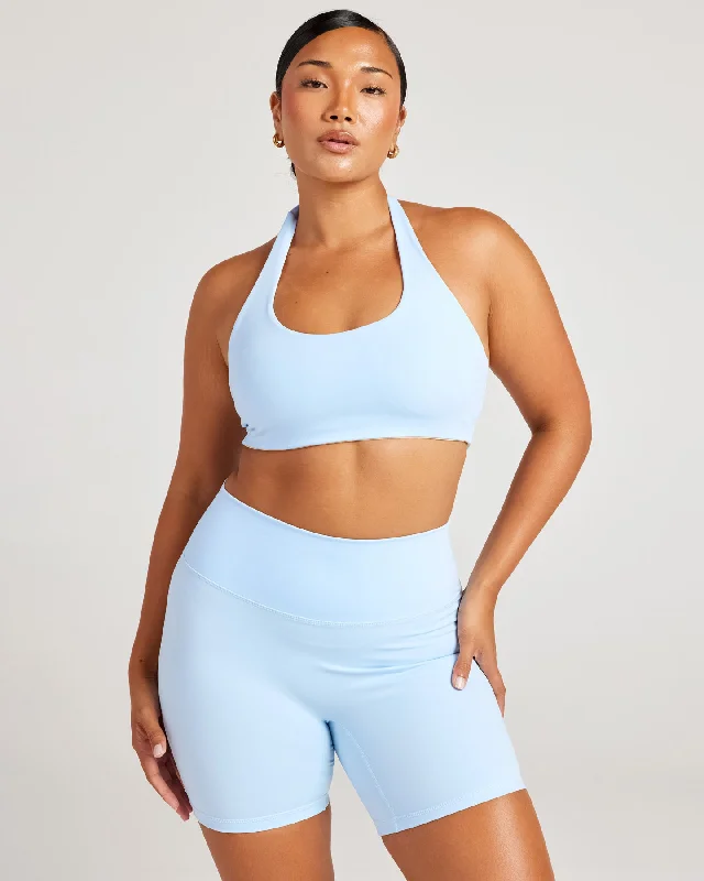 Aura Halter V2 Bra - Blue