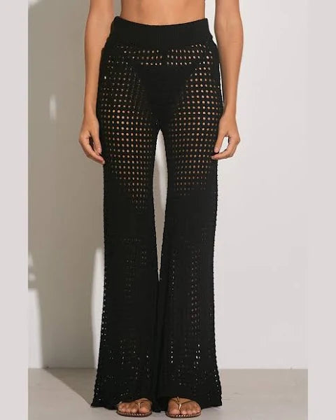 High Waisted Crochet Cover-Up Pant Dynamic Women's High - energy