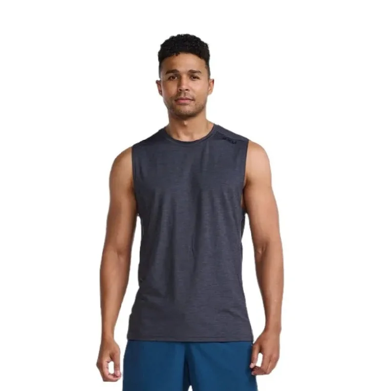 2XU Motion Tank India Men's T-Shirt (Ink/Black) Dynamic Women's Moto