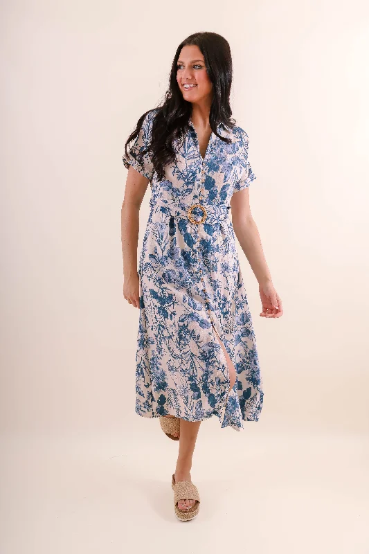 In Between The Leaves Midi Dress Casual Women's Japanese 