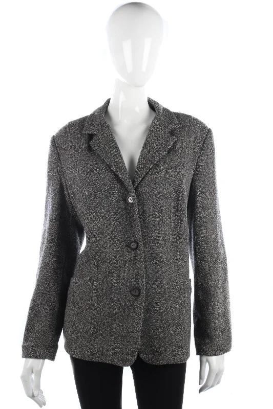 Finnk Arelia lovely grey wool mix jacket size 16 Traditional Women's 