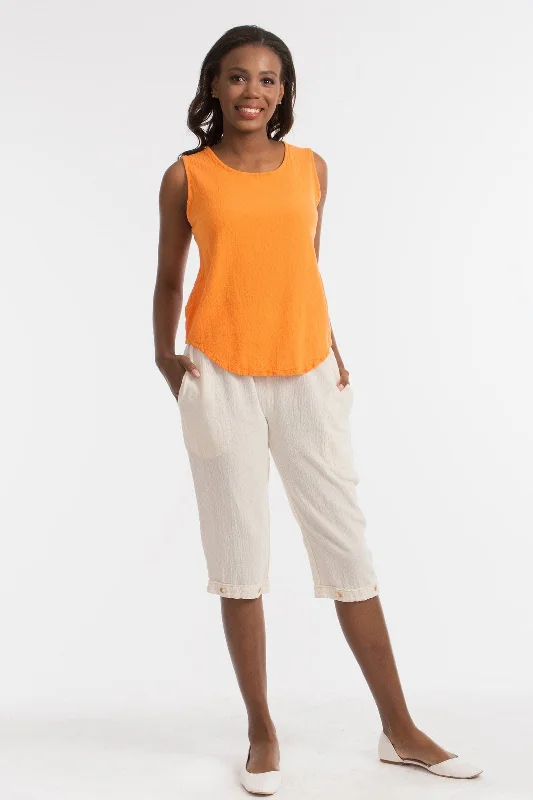 Nydia Our Newest Knee Length Crop Capri with POCKETS! Classic Women's Tweed