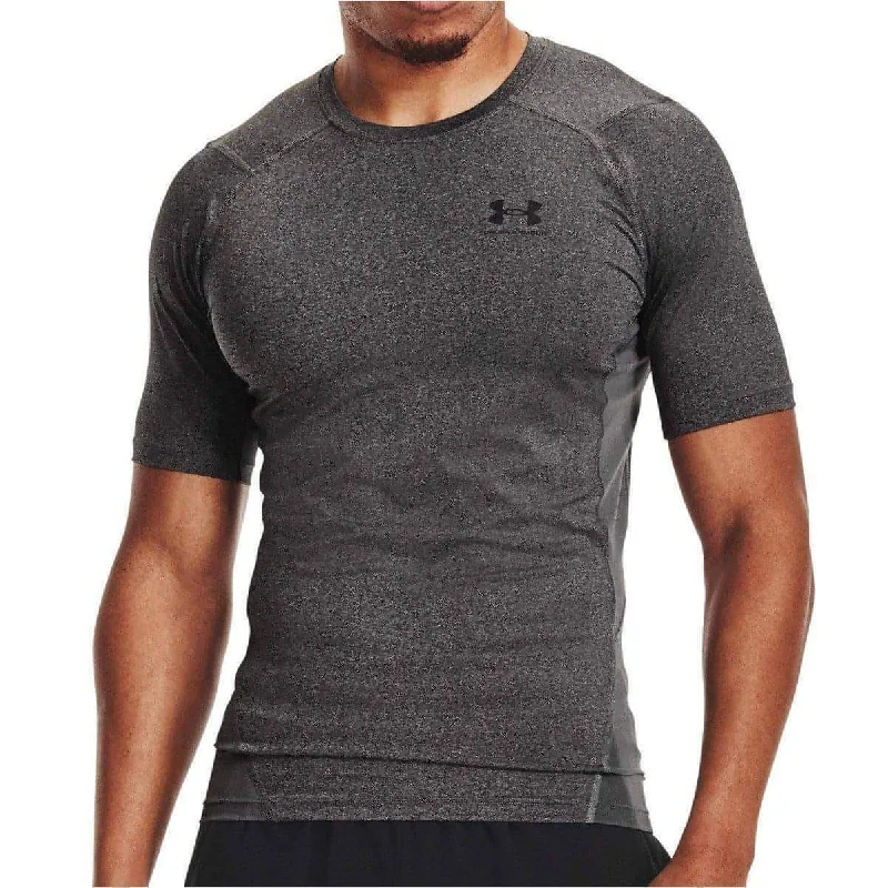 Under Armour HeatGear Armour Short Sleeve Mens Compression Top - Grey