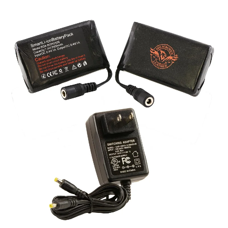 Milwaukee Leather Universal Twin Battery Pack for 'Heated' Gloves Cool Women's Skate Milwaukee Leather Universal Twin Battery Pack for 'Heated' Gloves Cool Women's Skate