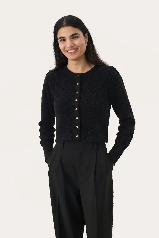 Part Two Mathilde Fluffy Knit Wool Cardigan Scandinavian