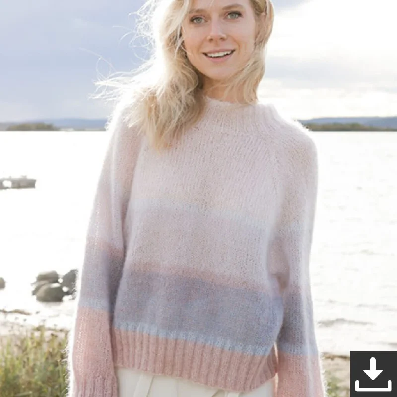 Pullover Watercolour Horizons Sweater Strickset - Drops (PDF)