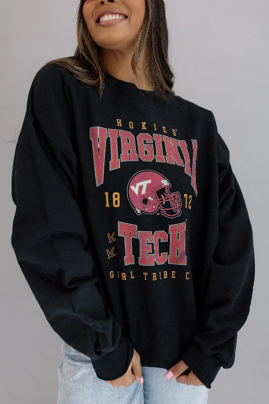 Virginia Tech: VT Tech Helmet Sweatshirt Sharp Women's Italian