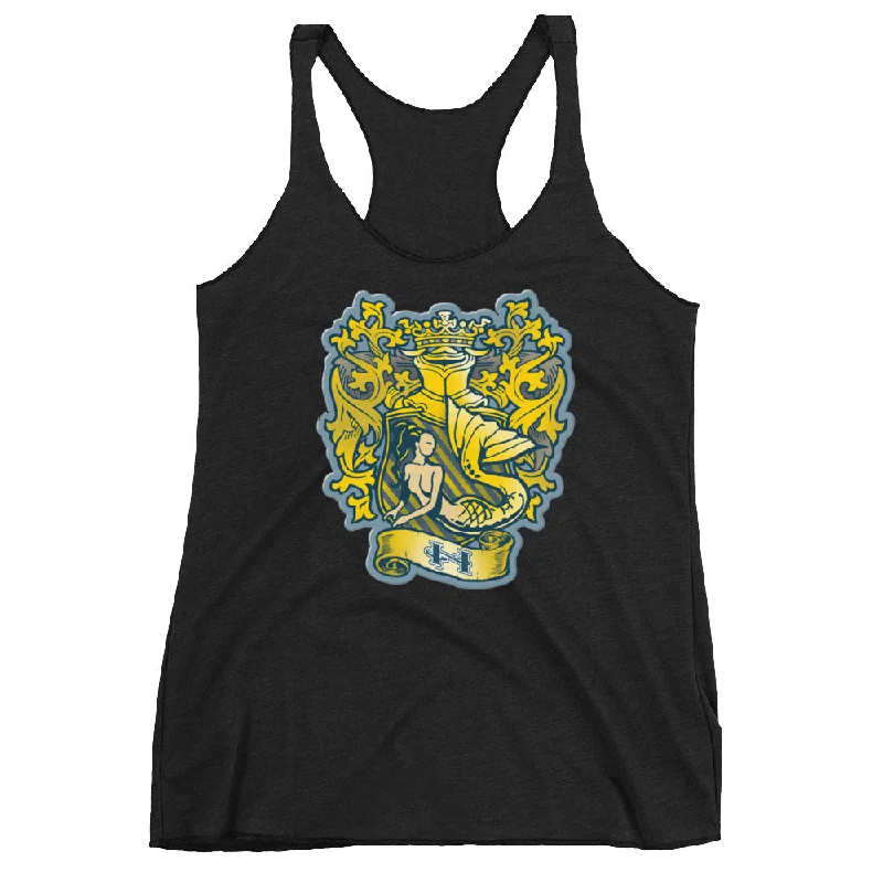 Gold Finfolk Crest Racerback Tank