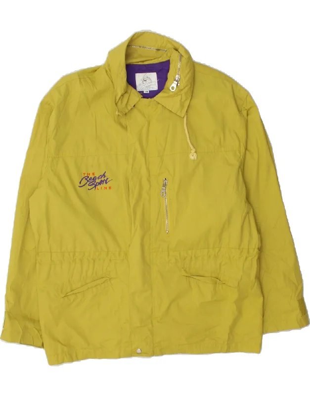 PEPPERINO Womens Windbreaker Jacket UK 18 XL Yellow Dynamic Women's Moto