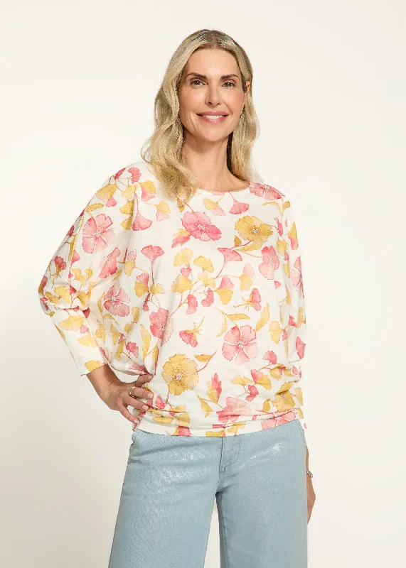 Printed Batwing Top, Canopy Floral