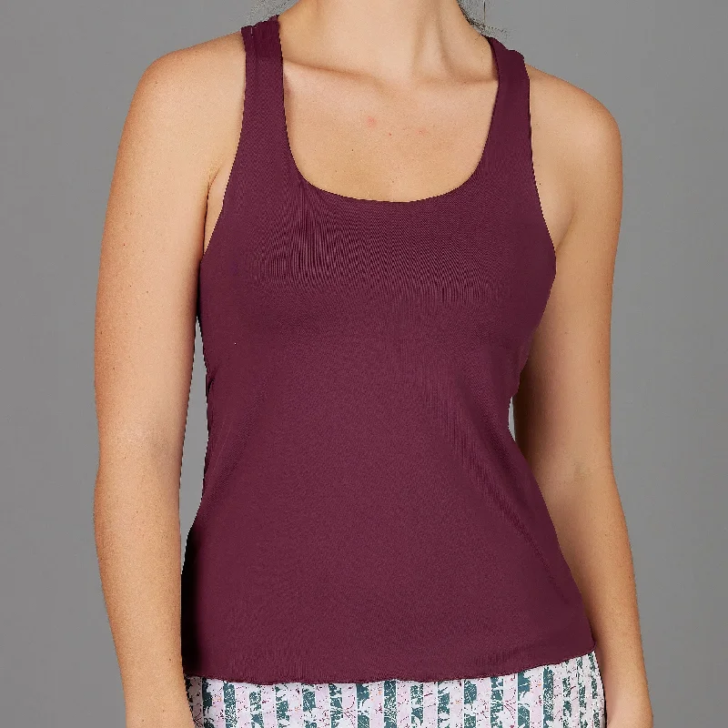 Stripes Basic Top (plum) Feminine Women's Style 