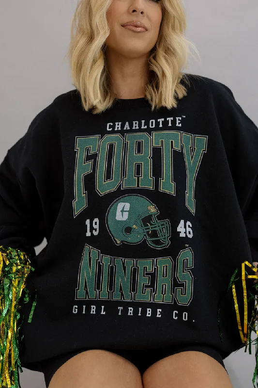 University of North Carolina at Charlotte UNCC Helmet Sweatshirt Trendy Women's Oversized