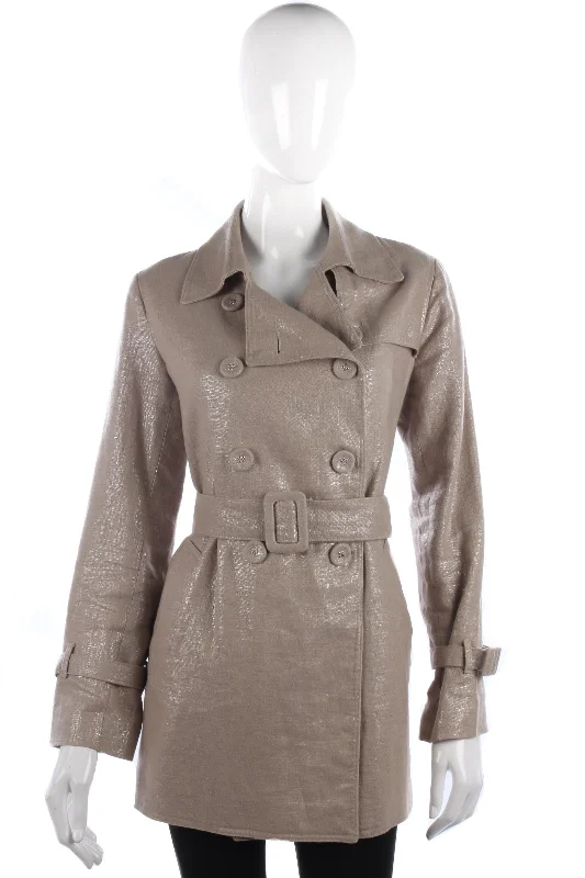 Lovely metallic silver and beige summer jacket size M Artistic Women's Avant - 