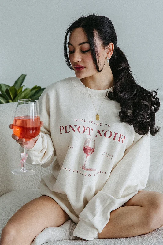 Pinot Noir Sweatshirt In Ivory Classic Women's Tweed