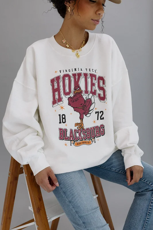 Virginia Tech: Hokies Sparkle Sweatshirt Sporty Women's Athleisure 