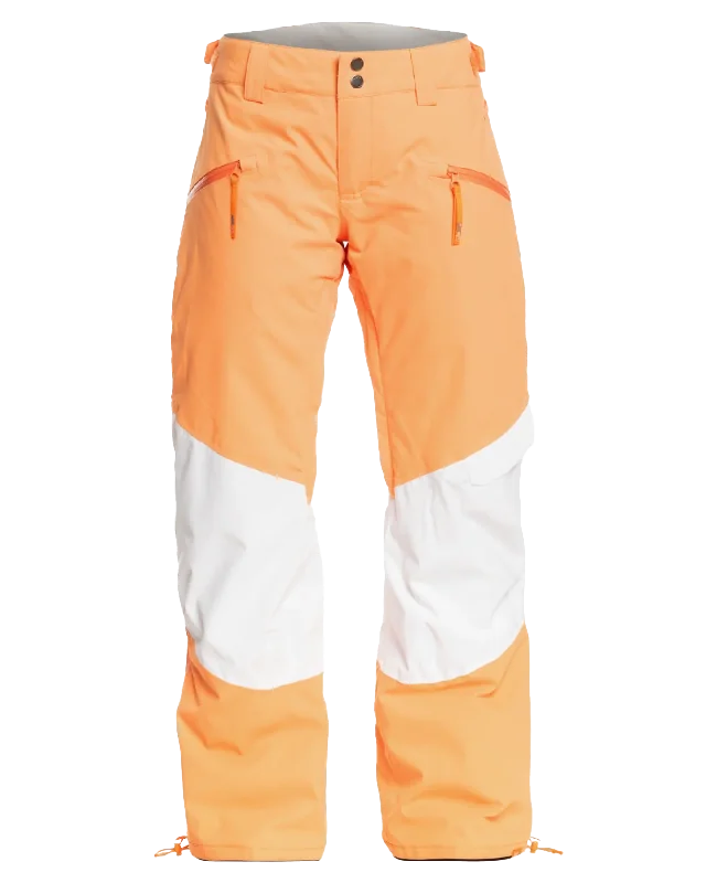 Roxy Women's Chloe Kim Woodrose Technical Snow Pants - Mock Orange