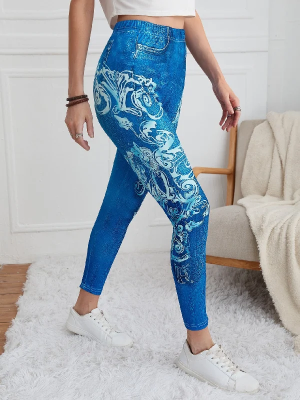 Casual Tribal Cropped Women Leggings purpose