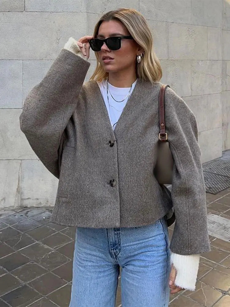 Caroline | Warm Loose Cardigan Luxurious Women's High -  end