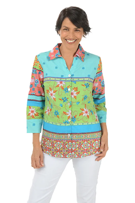Quintana Button-Front Shirt Hip Women's Retro
