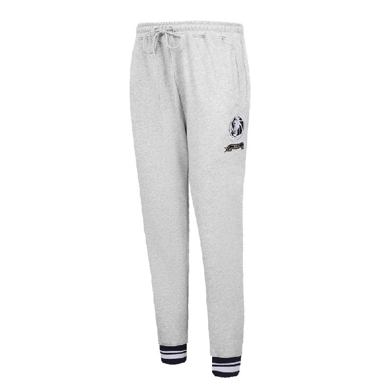 NBA DALLAS MAVERICKS PRO PREP W RIB FLC WOMEN'S SWEATPANT (HEATHER GREY/MIDNIGHT NAVY)