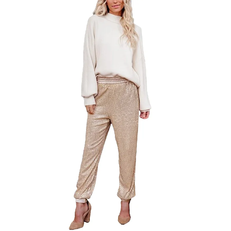 Sequin Pockets Harem Wholesale Pants Cool Women's Skate
