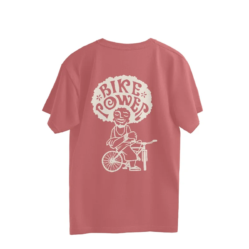 Sport Canvas Bike Power Oversized Unisex T-Shirt Unique Women's Upcycled