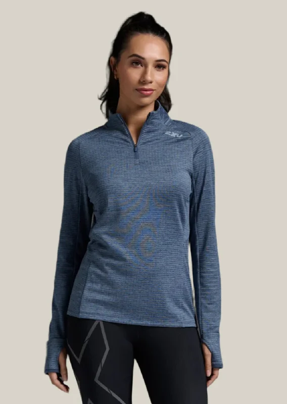 Ignition 1/4 Zip Indigo Laid - back Women's Style