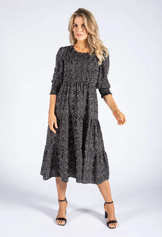 Pretty Polka Dot Dress Feminine Women's Style 