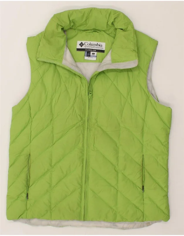 COLUMBIA Womens Padded Gilet UK 16 Large Green Polyester Tough Women's Military - inspired COLUMBIA Womens Padded Gilet UK 16 Large Green Polyester Tough Women's Military - inspired