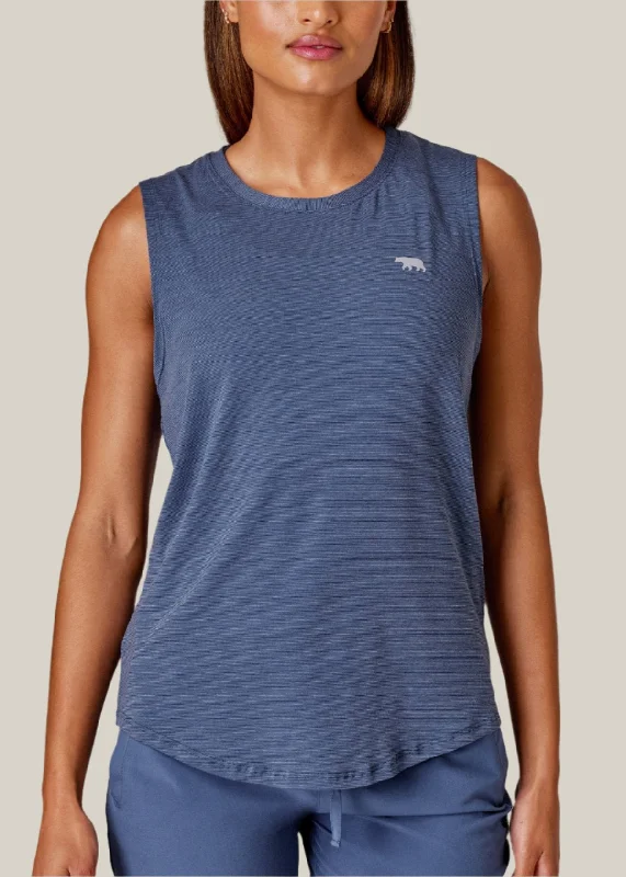 Dial it up workout tank waterfall Trendy Women's 