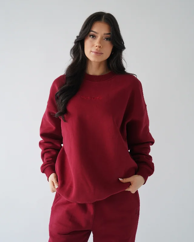 Legacy Crewneck - Cardinal Dynamic Women's Moto