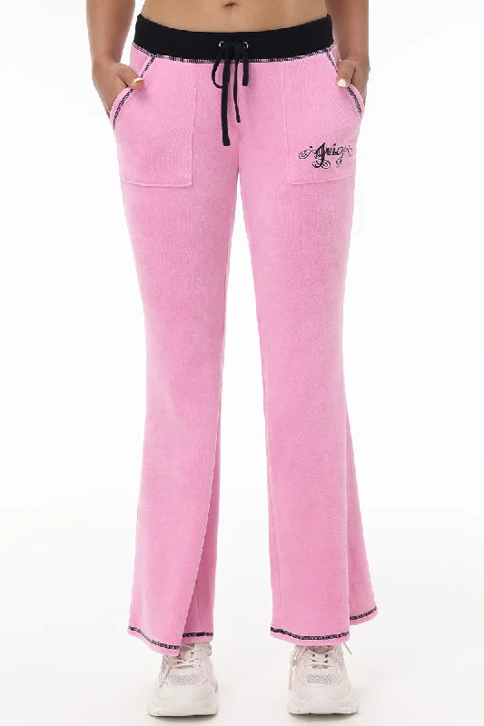 Sweetheart Cotton Velour Track Pants