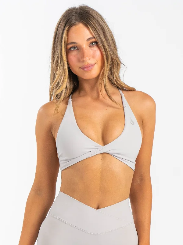 NKD Twist Sports Bra - Sugar Dust Cozy Women's Winter