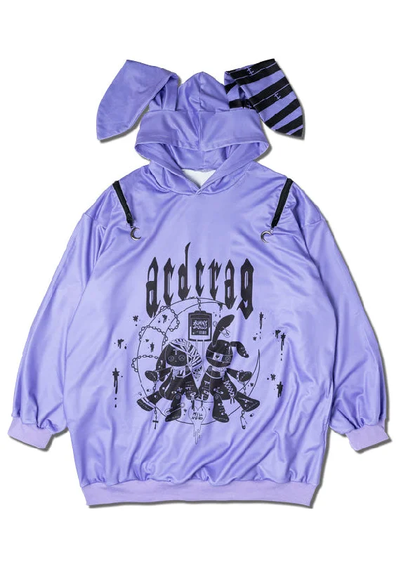 Mill & Nero Moon Bunny Oversized Hoodie Dynamic Women's High - energy