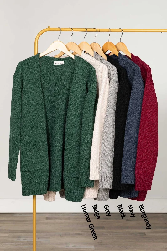 Sweater Knit Cardigan With Front Pockets garde
