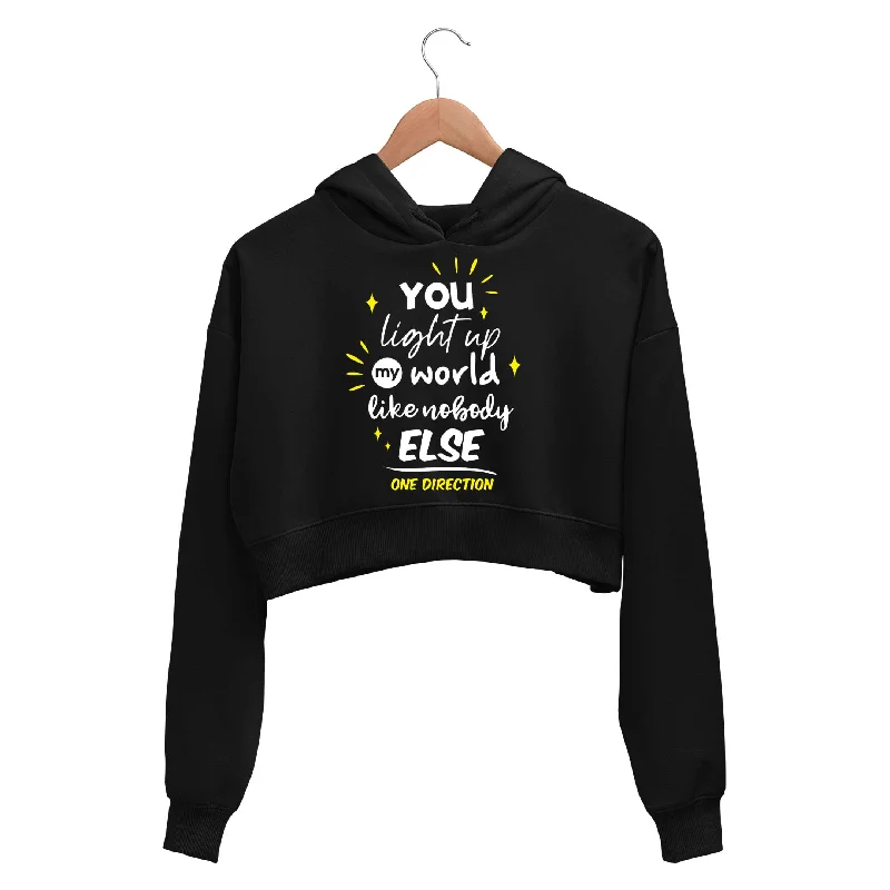 One Direction Crop Hoodie - On Sale - S (Chest size 34 IN) Dynamic Women's High - energy