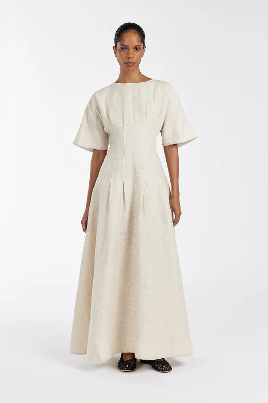 RAF NATURAL BOATNECK MIDI DRESS Cashmere